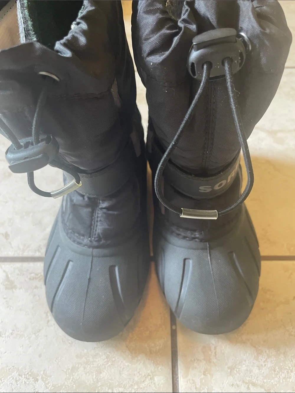 Sorel Kids Flurry Black/Gray Insulated Snow Boots